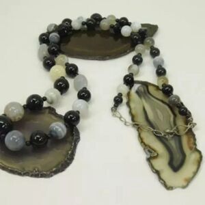 Desert Rose Trading 925 Sterling Silver Onyx & Agate 122g